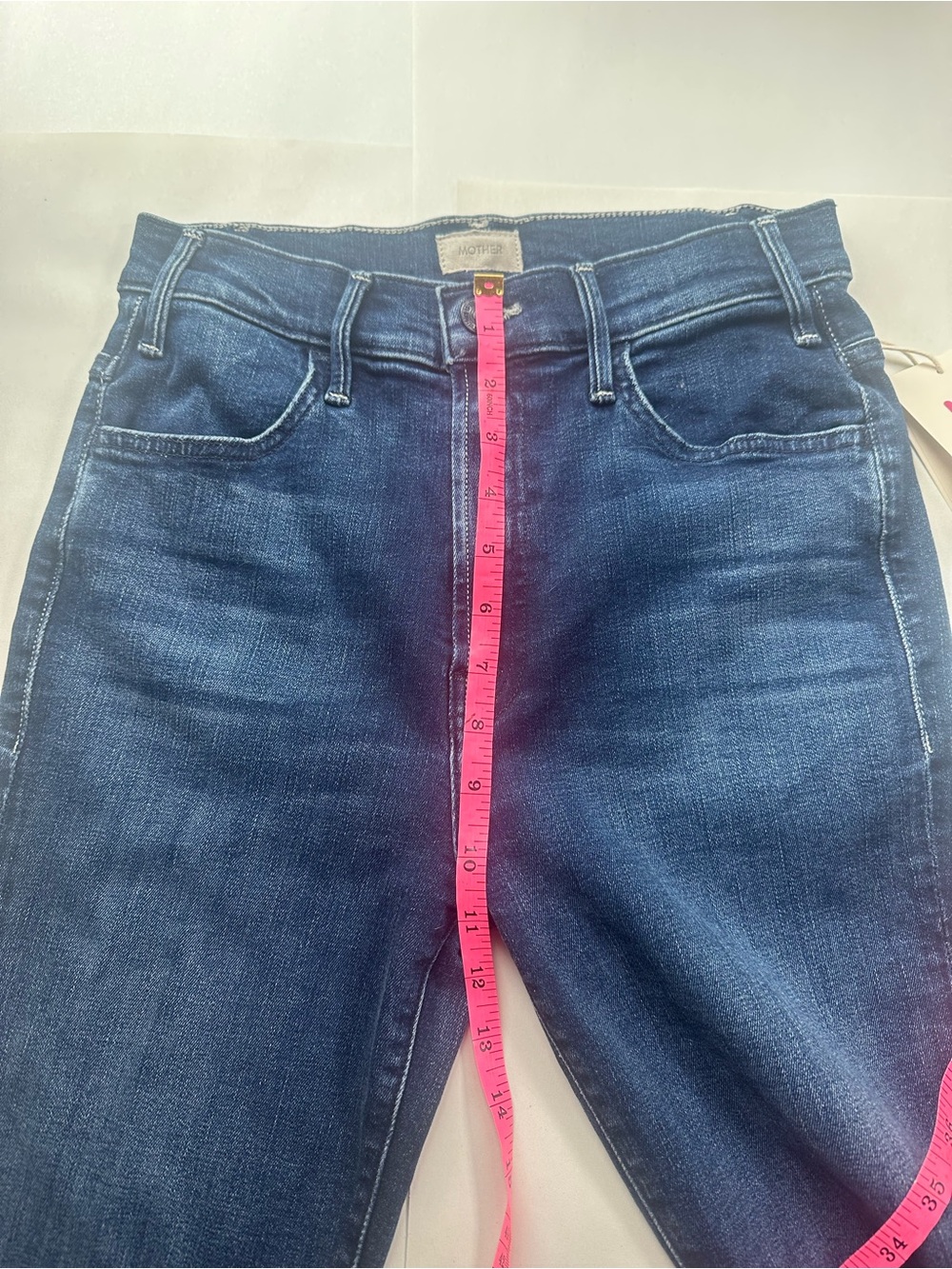 MOTHER Lil’ Hustler Ankle Heirloom Wash Cropped Flare Jeans Size 27 New With Tag - Picture 11 of 16